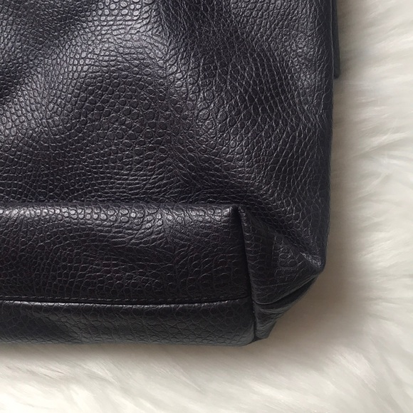 Purple Faux Leather Purple Flap Clutch - Picture 6 of 7